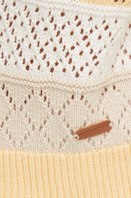 Pepe Jeans sweter bawełniany INGRID PL702168 beżowy