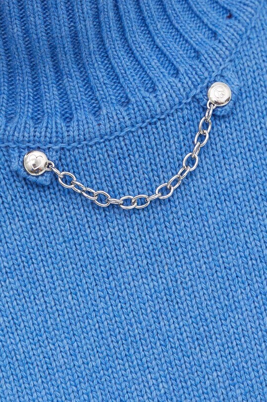 Svetr z vlněné směsi Moschino Jeans 0906.8204 modrá