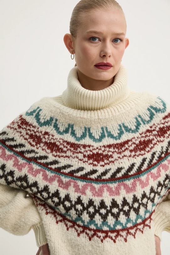 Vlněný svetr BA&SH béžová 1H24ICEB