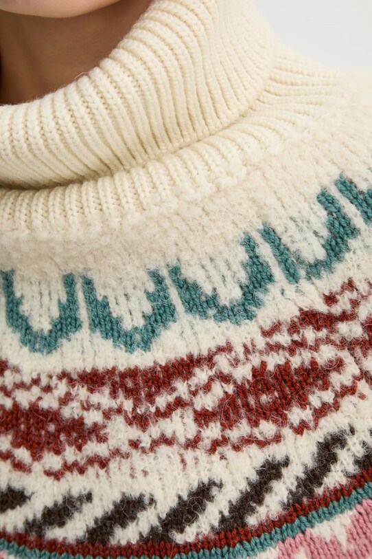 Vlněný svetr BA&SH 1H24ICEB béžová