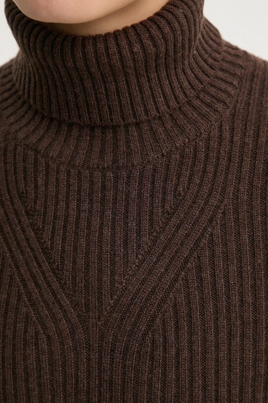 BA&SH sweter 1H24ARON brązowy