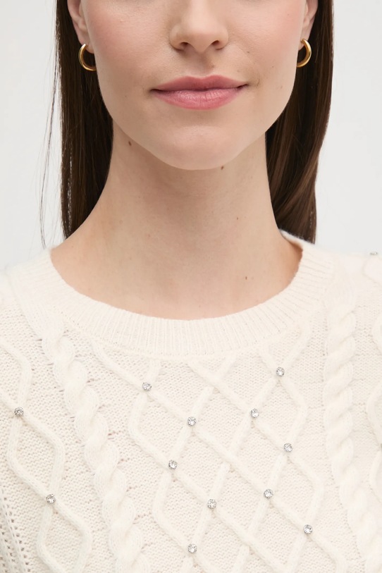 Пуловер с вълна United Colors of Benetton бежов 1QCSD10CC