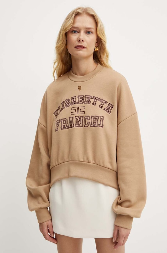 Elisabetta Franchi felpa senza beige MD00346E2