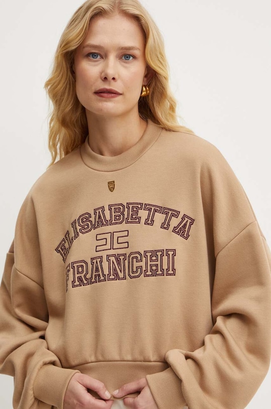 Elisabetta Franchi felpa beige MD00346E2