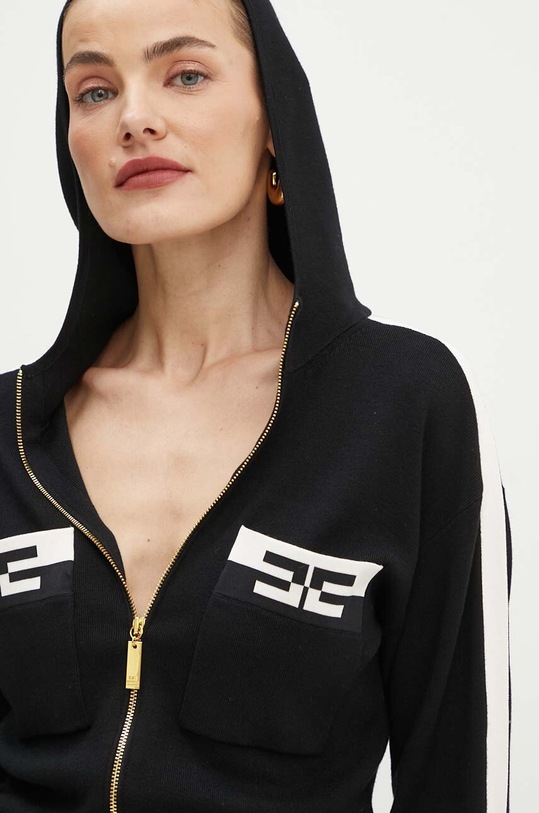Elisabetta Franchi cardigan negru MK56S46E2