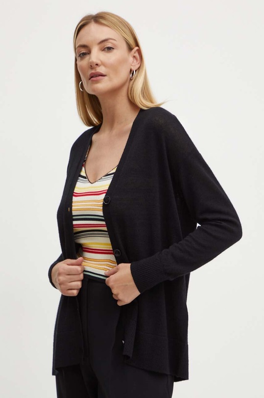 MAX&Co. cardigan din lână uni negru 2426346051200