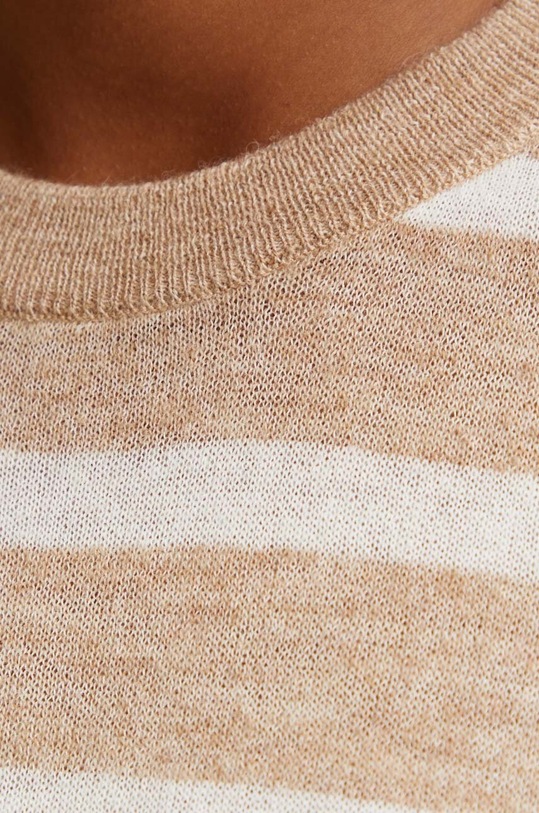 MAX&Co. sweter wełniany 2426366022200 beżowy