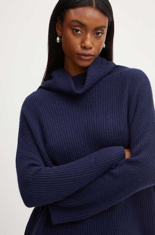 MAX&Co. sweter kaszmirowy wełna granatowy 2428369984200