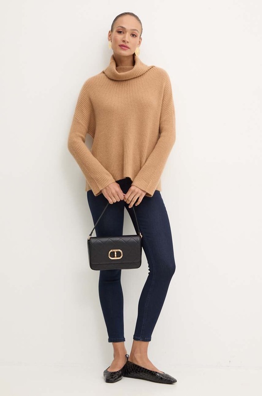 MAX&Co. sweter kaszmirowy 2428369984200 beżowy AW24