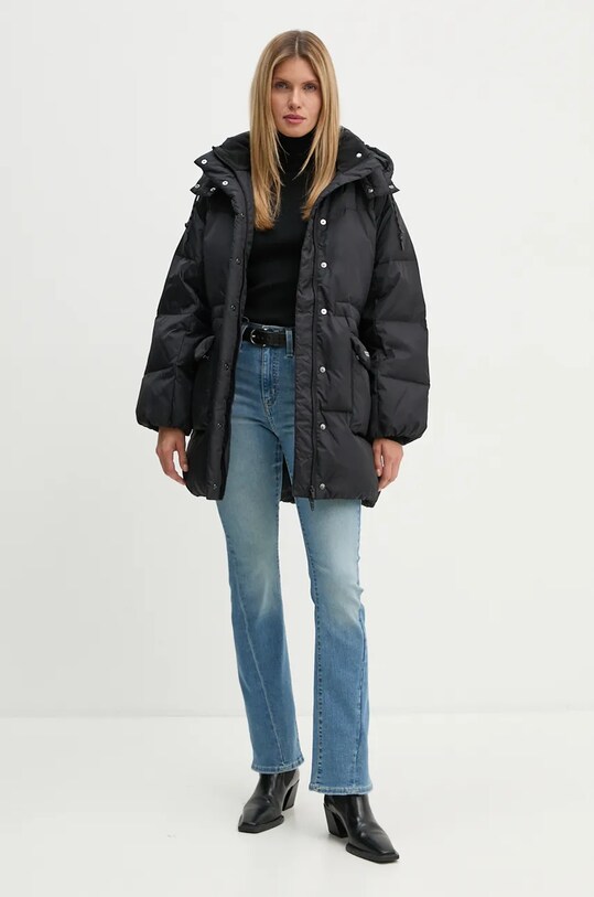 Marc O'Polo sweter bawełniany 409501460679 czarny AW24