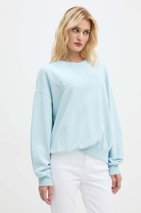 Pamučna dukserica Marc O'Polo pamuk plava 408407354175