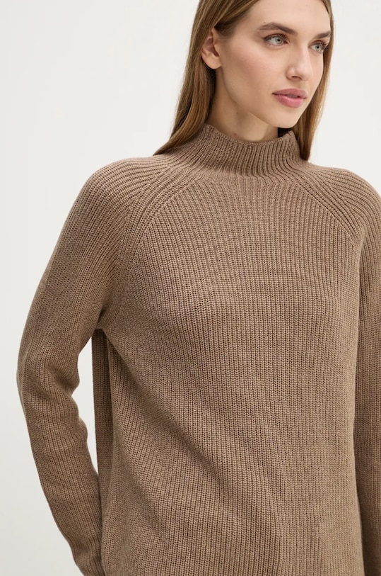 Bombažen pulover Marc O'Polo rjava 409605960009