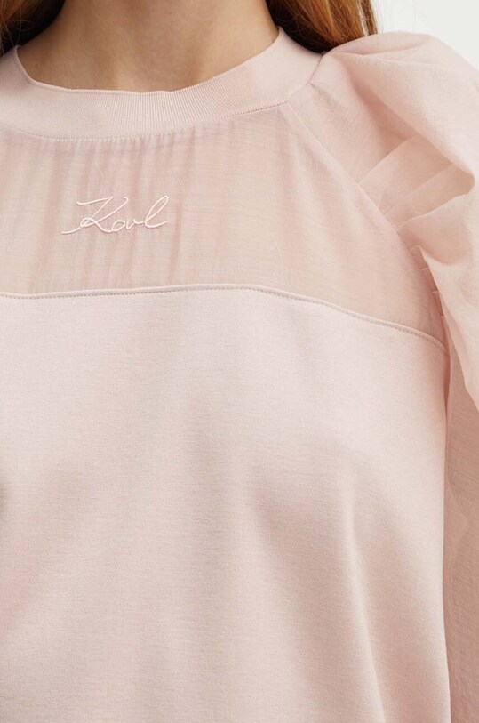 Mikina Karl Lagerfeld 245W1807 ružová