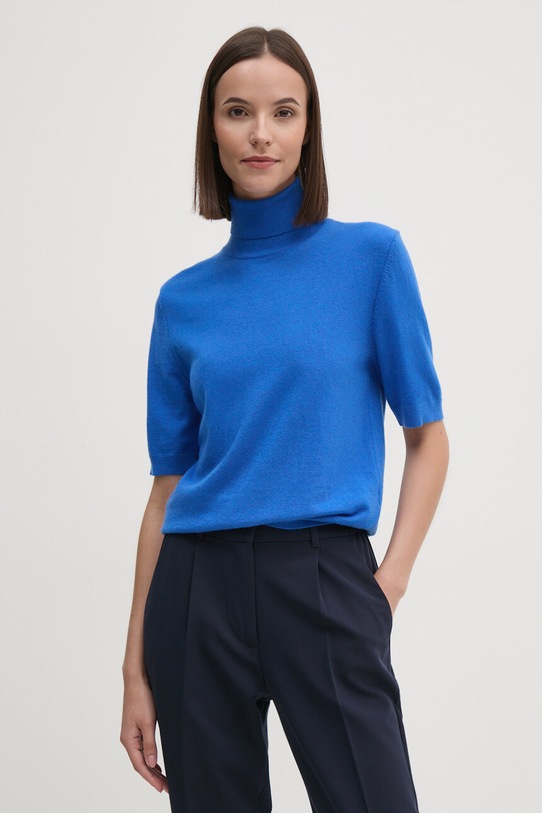 Светр з домішкою вовни United Colors of Benetton з додаванням вовни блакитний 1035D2036