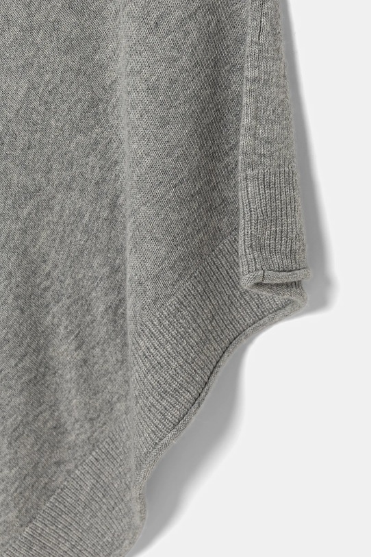 United Colors of Benetton poncho din amestec de lână 1235DU01A gri AW25