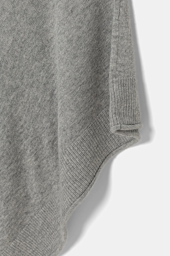 United Colors of Benetton poncho z domieszką wełny 1235DU01A szary AW25