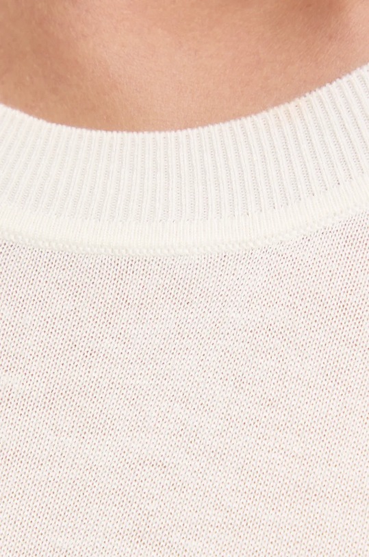 United Colors of Benetton sweter z domieszką jedwabiu 1ZRED10BL beżowy