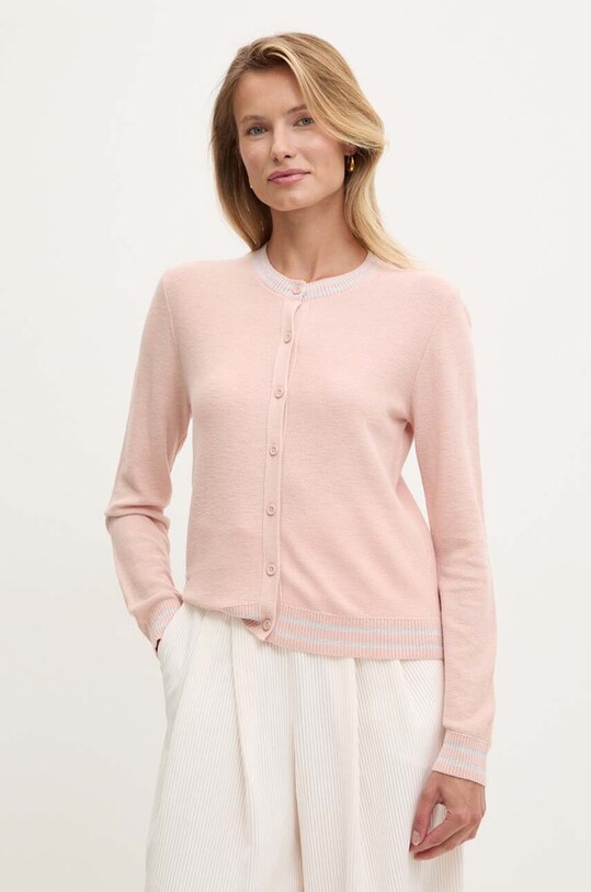 Свитер с примесью шелка United Colors of Benetton остальные розовый 1SMYE501O