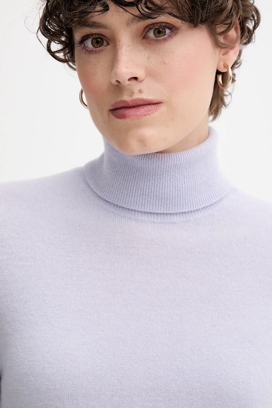 United Colors of Benetton sweter wełniany 1002D2348 fioletowy