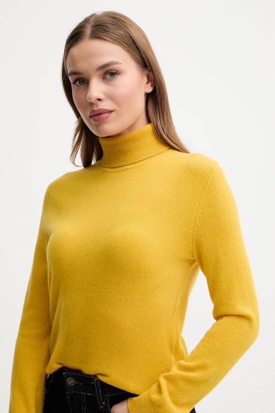 United Colors of Benetton pulover de lână galben 1002D2348