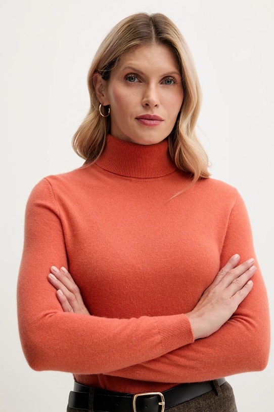 Vlněný svetr United Colors of Benetton oranžová 1002D2348