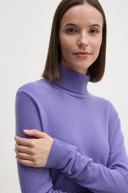 United Colors of Benetton maglione in lana violetto 1002D2348