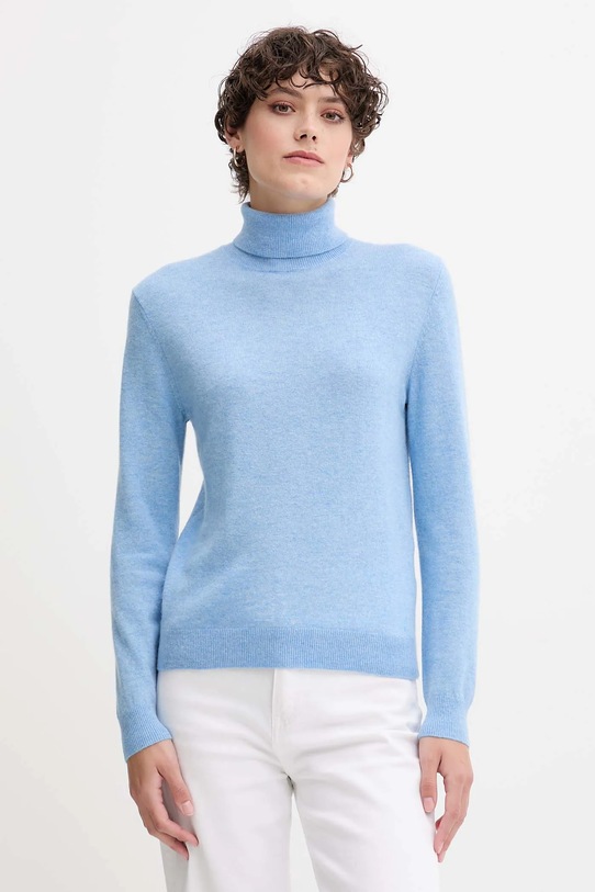 United Colors of Benetton sweter wełniany niebieski 1002D2348