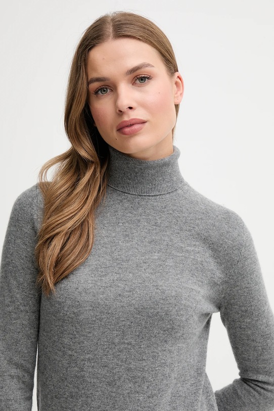 United Colors of Benetton sweter wełniany szary 1002D2348