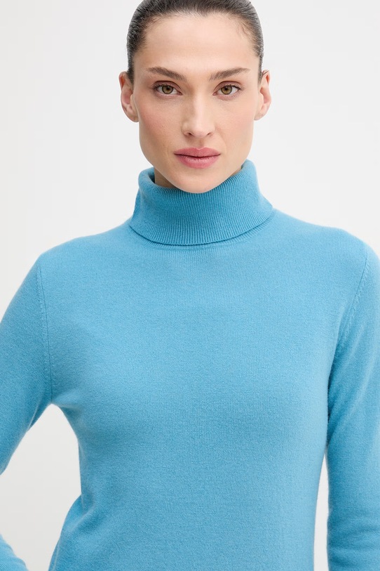 United Colors of Benetton sweter wełniany niebieski 1002D2348