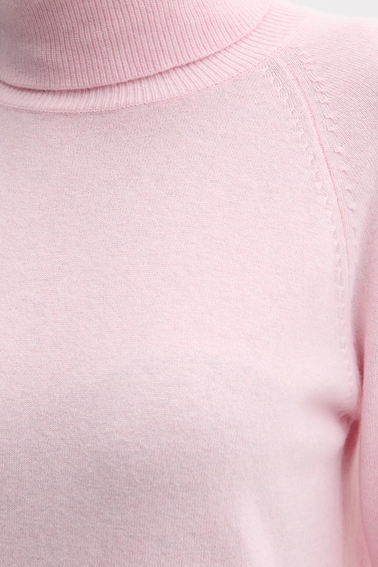United Colors of Benetton sweter z dodatkiem wełny 1035D2551 różowy