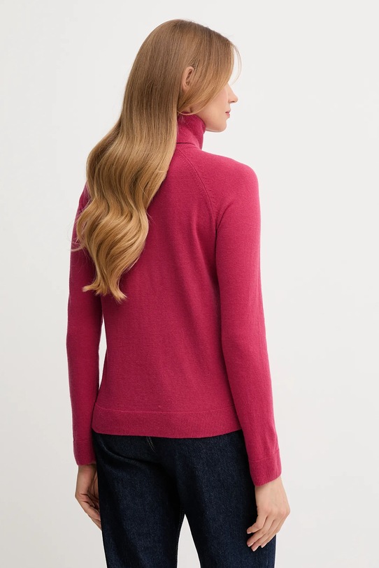 Pulover z dodatkom volne United Colors of Benetton 1035D2551 roza AW25