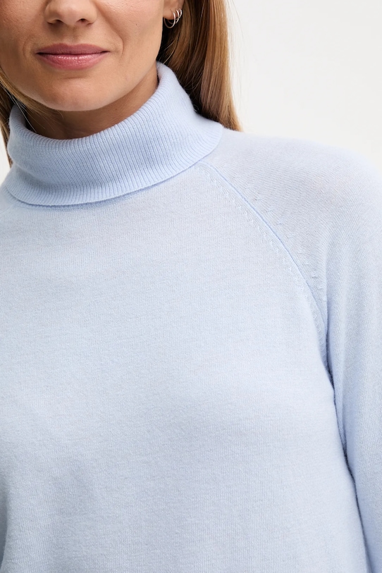 United Colors of Benetton sweter z dodatkiem wełny 1035D2551 niebieski