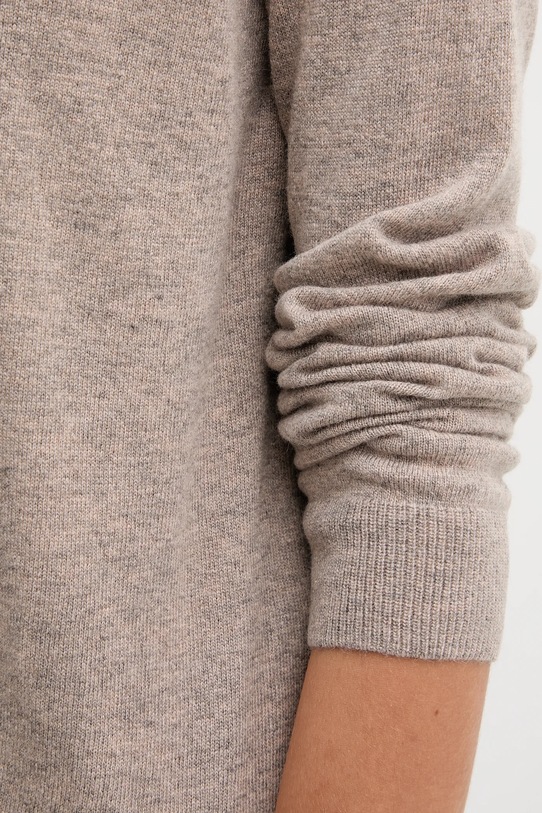 United Colors of Benetton sweter z dodatkiem wełny 1035D2551 beżowy