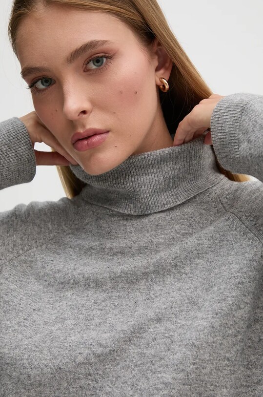 Свитер с примесью шерсти United Colors of Benetton серый 1035D2551