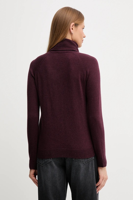 Odzież United Colors of Benetton sweter z dodatkiem wełny 1035D2551 bordowy