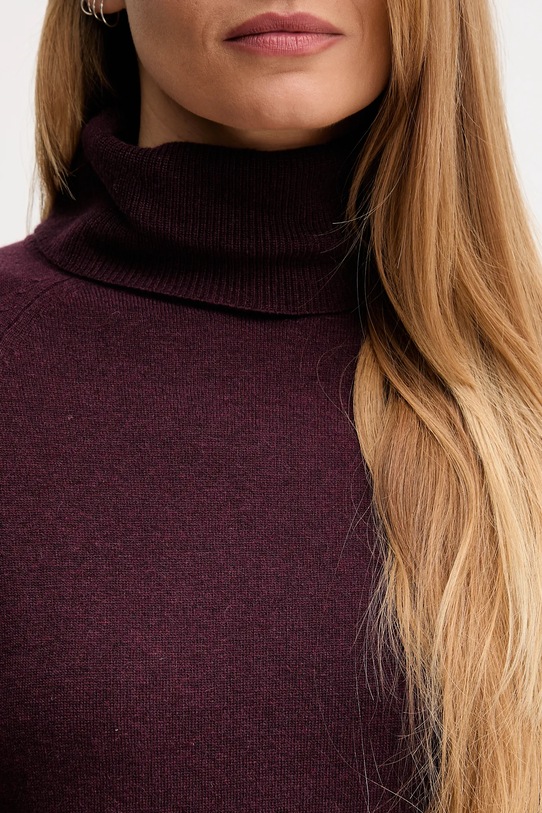 United Colors of Benetton sweter z dodatkiem wełny 1035D2551 bordowy