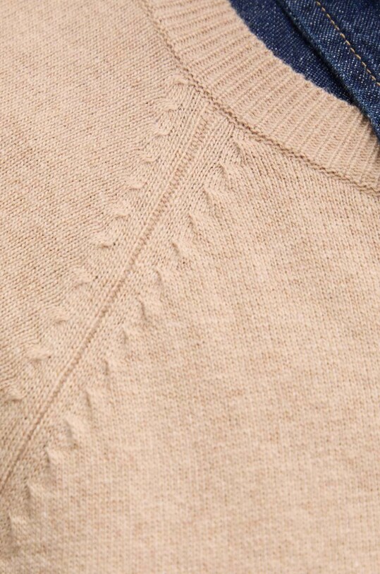 United Colors of Benetton pulover din amestec de lana 1035D1P17 bej