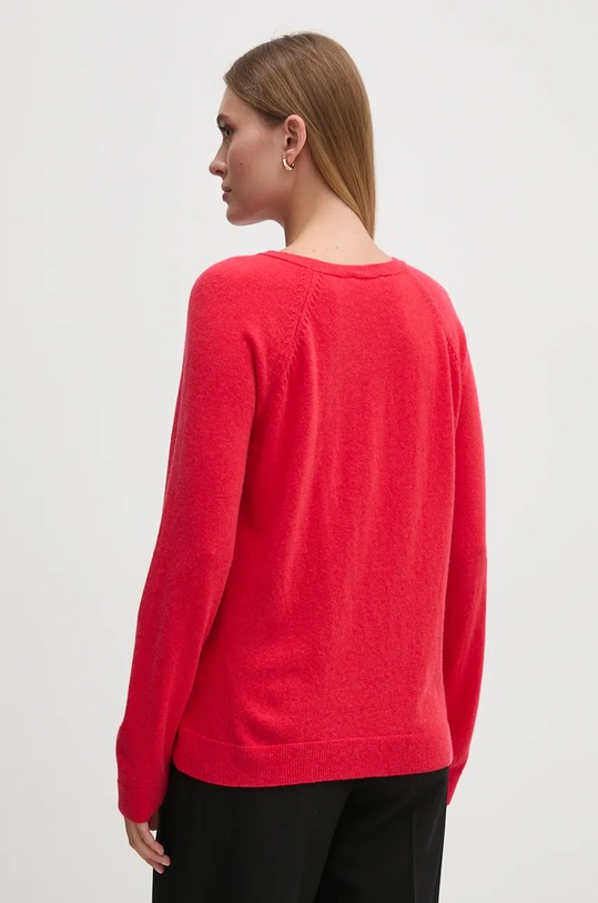 Odzież United Colors of Benetton sweter z domieszką wełny 1035D1P17 czerwony