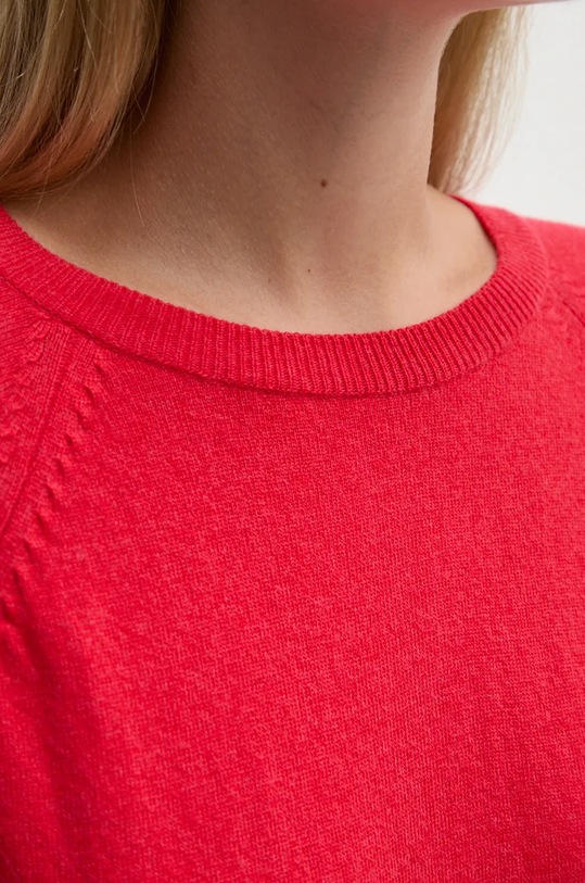 United Colors of Benetton sweter z domieszką wełny czerwony 1035D1P17