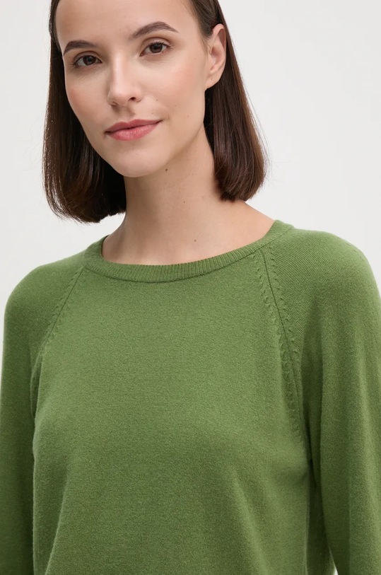 United Colors of Benetton pulover din amestec de lana verde 1035D1P17