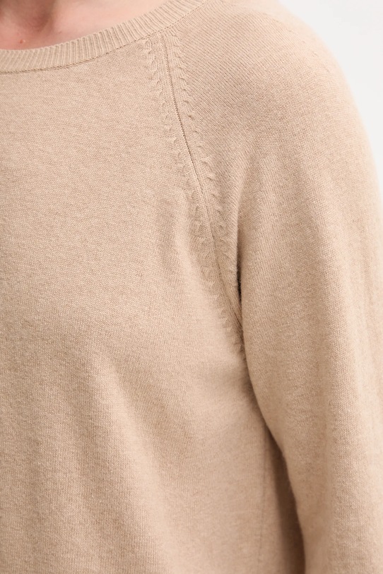 United Colors of Benetton pulover din amestec de lână 1035D1P17 bej