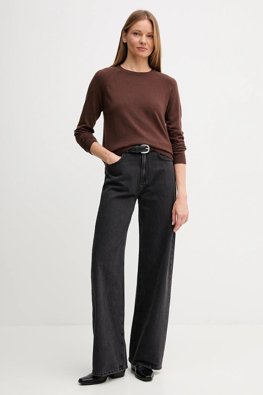 Pulover s primesjo volne United Colors of Benetton 1035D1P17 rjava AW25