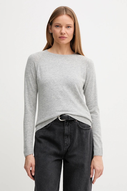 United Colors of Benetton maglione in misto lana grigio 1035D1P17