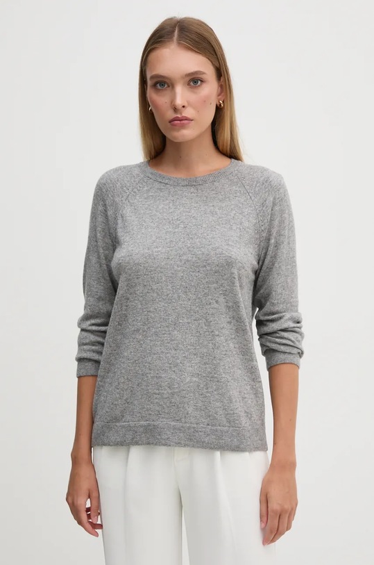 Pulover s dodatkom vune United Colors of Benetton s dodatkom vune siva 1035D1P17