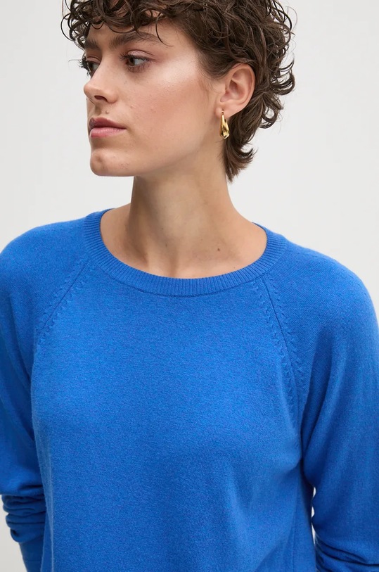 Светр з домішкою вовни United Colors of Benetton блакитний 1035D1P17