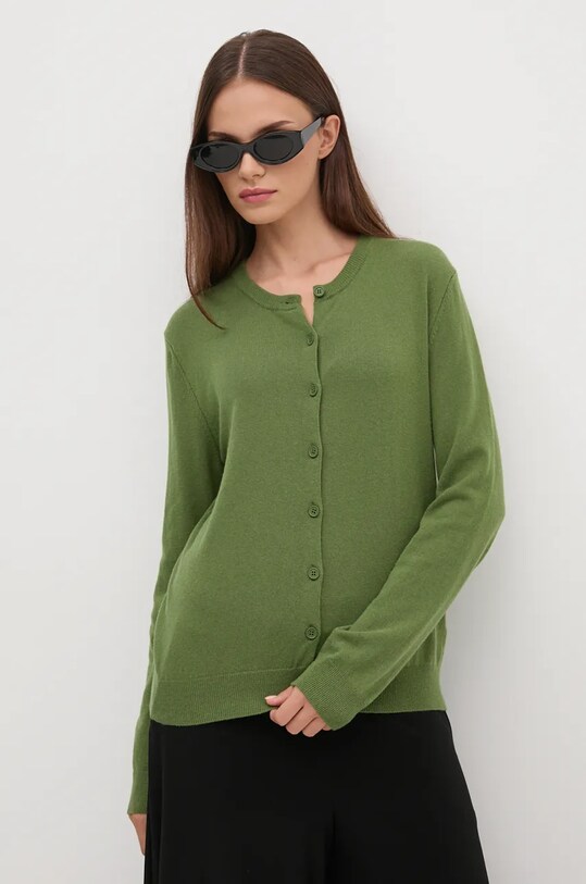 Oblečenie Kardigán s prímesou vlny United Colors of Benetton 1035D5012 zelená