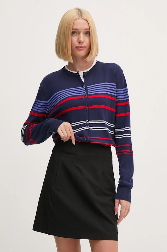 Bavlněný kardigan United Colors of Benetton bavlna zelená 1094E501P