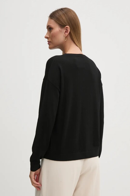 Îmbrăcăminte United Colors of Benetton pulover de lana 11AHD10A4 negru