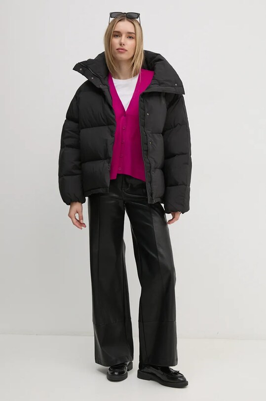 United Colors of Benetton gyapjú kardigán 11AHD603P rózsaszín AW24