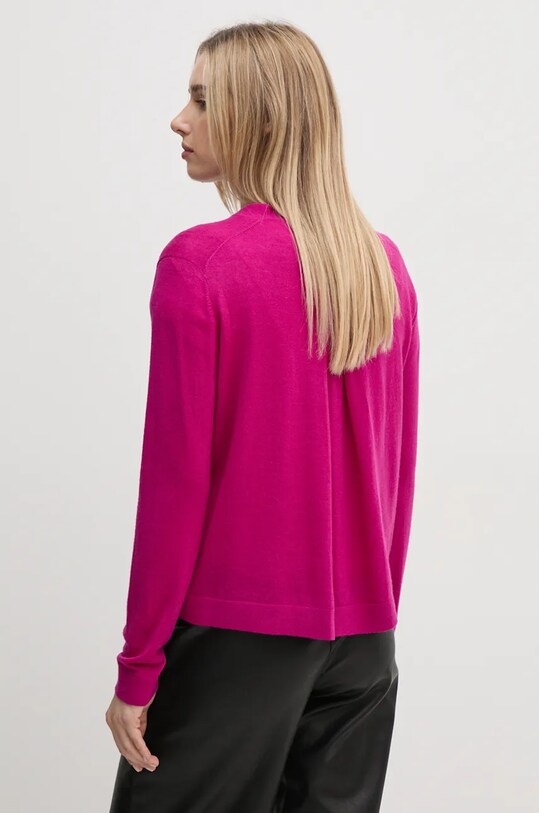 Ruházat United Colors of Benetton gyapjú kardigán 11AHD603P rózsaszín